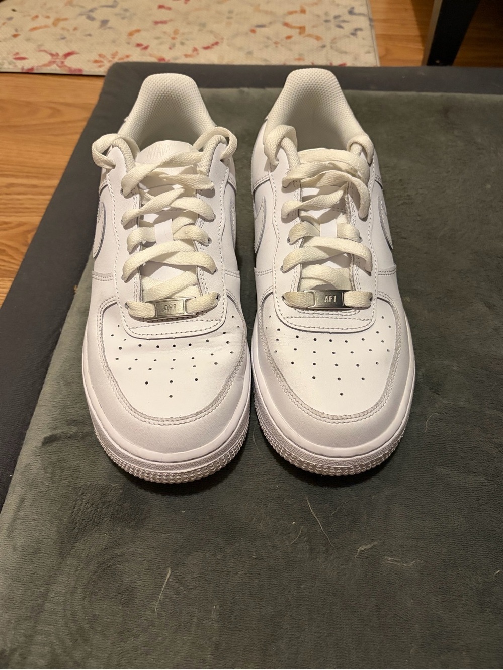 Nike Kids White Leather Sneakers - Classic Low Top